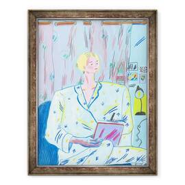 Tablou inramat - Sol Jeong - Elaine in Pijama, 60 x 80 cm - - Roveli