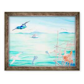 Tablou inramat - Tomoko FURUYA - ilustratie coperta carte, 60 x 80 cm - - Roveli