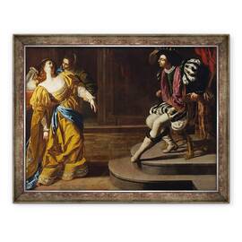 Tablou inramat - Artemisia Gentileschi - Esther inaintea lui Ahasuerus, 60 x 80 cm - - Roveli
