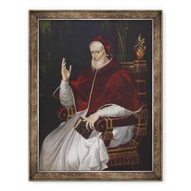 Tablou inramat - Bartolomeo Passarotti - Portretul Papei Pius al V-lea, 60 x 80 cm - - Roveli