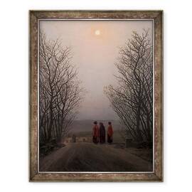 Tablou inramat - Caspar David Friedrich - Dimineata de, 60 x 80 cm - - Roveli