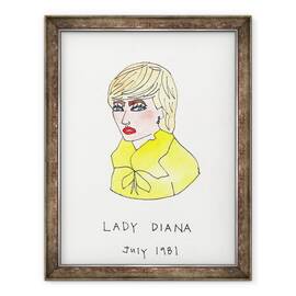 Tablou inramat - Daisy de Villeneuve - Doamna Diana, 60 x 80 cm - - Roveli