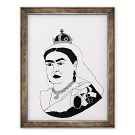 Tablou inramat - Daisy de Villeneuve - Regina Victoria, 60 x 80 cm - - Roveli