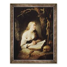 Tablou inramat - Gerard Dou - Magdalena penitenta, 60 x 80 cm - - Roveli