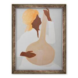 Tablou inramat - Lincoln Seligman - Interpret la sitar I, 60 x 80 cm - - Roveli