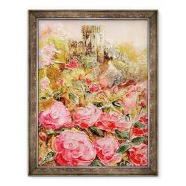 Tablou inramat - Mary Smith - Trandafiri in gradina Windsor, 60 x 80 cm - - Roveli