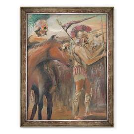 Tablou inramat - Vincent Alexander Booth - Conflict, 1984, 60 x 80 cm - - Roveli