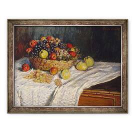 Tablou inramat - Claude Monet - Mere si struguri, 60 x 80 cm - - Roveli