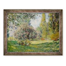 Tablou inramat - Claude Monet - Peisaj, Parc Monceau, 60 x 80 cm - - Roveli