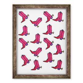 Tablou inramat - Daisy de Villeneuve - Cizme de cowboy, 60 x 80 cm - - Roveli