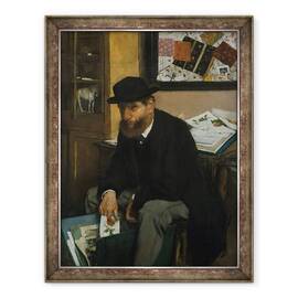 Tablou inramat - Edgar Degas - Colectorul de printuri, 60 x 80 cm - - Roveli