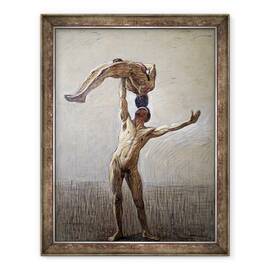 Tablou inramat - Eugene Jansson - sportivi, 60 x 80 cm - - Roveli
