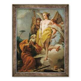 Tablou inramat - Giovanni Battista Tiepolo - Avraam si cei trei ingeri, 60 x 80 cm - - Roveli