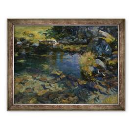 Tablou inramat - John Singer Sargent - Piscina Alpina, 60 x 80 cm - - Roveli