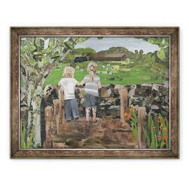 Tablou inramat - Kirstie Adamson - Peste Zid, 60 x 80 cm - - Roveli