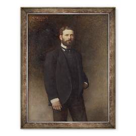 Tablou inramat - Leon Joseph Florentin Bonnat - Portretul lui Henry Field, 60 x 80 cm - - Roveli