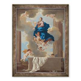Tablou inramat - Nicolas Poussin - Adormirea Maicii Domnului II, 60 x 80 cm - - Roveli
