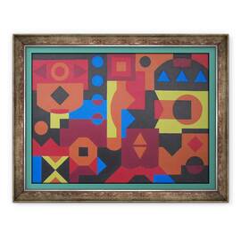 Tablou inramat - Peter McClure - NATIV AMERICAN, 60 x 80 cm - - Roveli