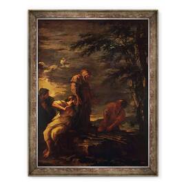 Tablou inramat - Salvator Rosa - Democrit si Protagoras, 60 x 80 cm - - Roveli