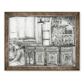 Tablou inramat - Vincent Alexander Booth - Cafenea la Royal Exchange, Manchester, 2011, 60 x 80 cm - - Roveli