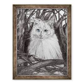 Tablou inramat - Vincent Alexander Booth - Jungle Monty, 2015, 60 x 80 cm - - Roveli