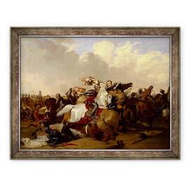 Tablou inramat - Abraham Cooper - Batalia de la Bosworth, 60 x 80 cm - - Roveli