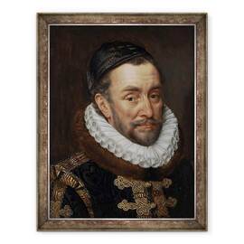 Tablou inramat - Adriaen Thomasz Key - William I, Print de Oranje, 60 x 80 cm - - Roveli