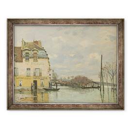 Tablou inramat - Alfred Sisley - Inundatii la Port-Marly, 60 x 80 cm - - Roveli