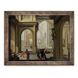 Tablou inramat - Dirck van Delen - Iconoclasm intr-o biserica, 60 x 80 cm - - Roveli