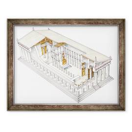Tablou inramat - Fernando Aznar Cenamor - Partenon, 60 x 80 cm - - Roveli