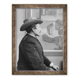 Tablou inramat - French Photographer - Paul Gauguin 1848-1903 in fata panzelor sale, 60 x 80 cm - - Roveli