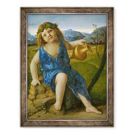 Tablou inramat - Giovanni Bellini - Bebelusul Bacchus, 60 x 80 cm - - Roveli