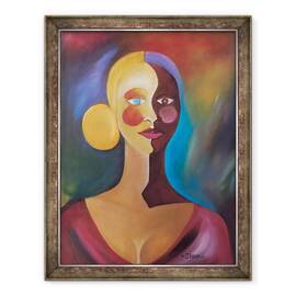 Tablou inramat - Ikahl Beckford - Doua fete ale Evei, 60 x 80 cm - - Roveli