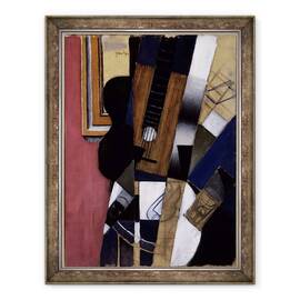 Tablou inramat - Juan Gris - Chitara si Pipe, 60 x 80 cm - - Roveli