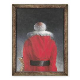 Tablou inramat - Lincoln Seligman - Barbat in haina rosie vedere din spate, 60 x 80 cm - - Roveli