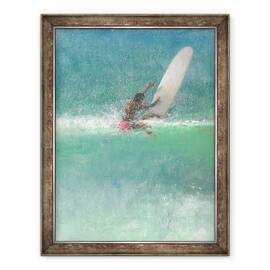 Tablou inramat - Lincoln Seligman - Surfing 1, Sri Lanka, 60 x 80 cm - - Roveli