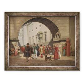 Tablou inramat - Martinus Rorbye - inchisoarea Copenhaga, 60 x 80 cm - - Roveli