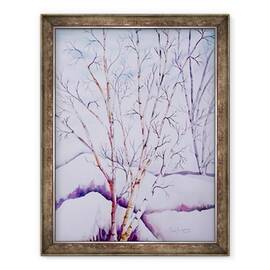 Tablou inramat - Neela Pushparaj - Albi de iarna, 60 x 80 cm - - Roveli