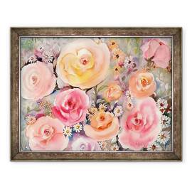 Tablou inramat - Neela Pushparaj - icrele si margaretele, 60 x 80 cm - - Roveli