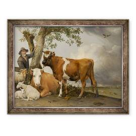 Tablou inramat - Paulus Potter - Taurul, 60 x 80 cm - - Roveli