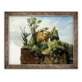 Tablou inramat - Pierre Henri de Valenciennes - Peisaj cu ruine, 60 x 80 cm - - Roveli