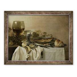 Tablou inramat - Pieter Claesz - Natura moarta cu un peste, 60 x 80 cm - - Roveli