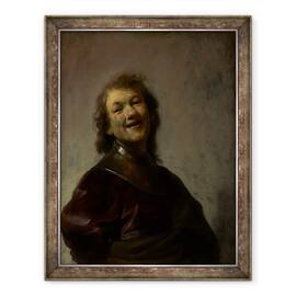 Tablou inramat - Rembrandt Harmensz van Rijn - Rembrandt razand, 60 x 80 cm - - Roveli
