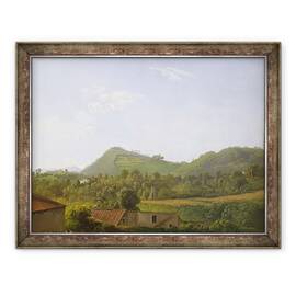 Tablou inramat - Simon Alexandre Clement Denis - Vedere langa Napoli, 60 x 80 cm - - Roveli