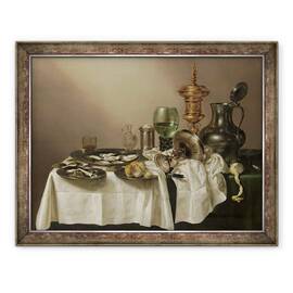 Tablou inramat - Willem Claesz Heda - Natura moarta cu cupa aurita, 60 x 80 cm - - Roveli