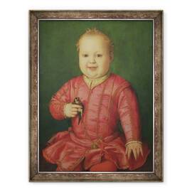 Tablou inramat - Agnolo di Cosimo Bronzino - Portretul lui Giovanni de Medici ca un copil, 60 x 80 cm - - Roveli
