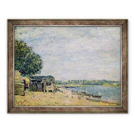 Tablou inramat - Alfred Sisley - Peisajul Saint-Mammes, 60 x 80 cm - - Roveli
