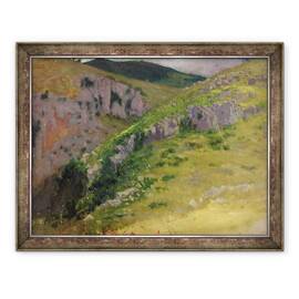Tablou inramat - Antoine Auguste Ernest Herbert - Studiul unui munte, 60 x 80 cm - - Roveli