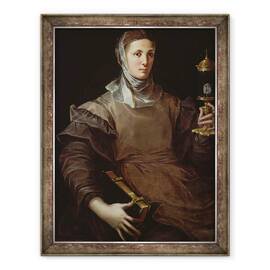 Tablou inramat - Girolamo Mazzola Bedoli - Sfanta Clare, 60 x 80 cm - - Roveli