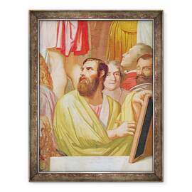 Tablou inramat - Jean Auguste Dominique Ingres - Omagiu adus lui Homer detaliu dreapta jos, 60 x 80 cm - - Roveli